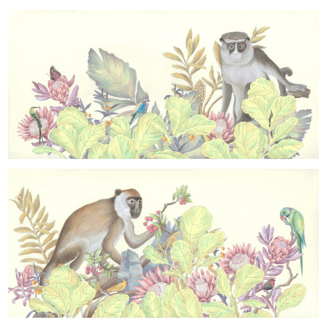 chinoiserie-monkey-painting-art-by-allison-cosmos