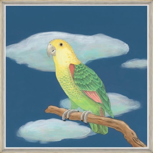 The-Feather-Forecast-parrot-art-bird-painting-by-Allison-Cosmos