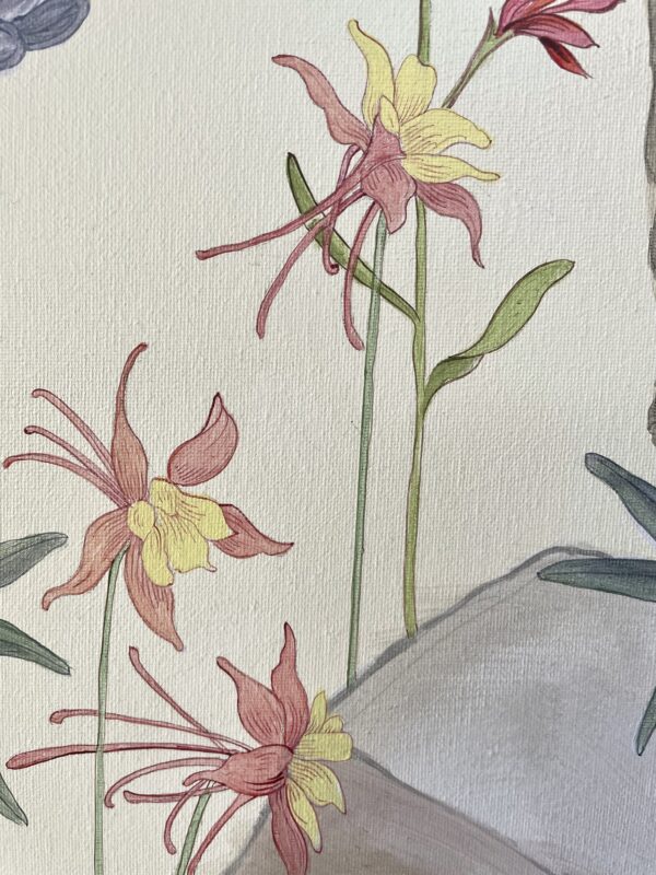 Columbine-flower-art-painting