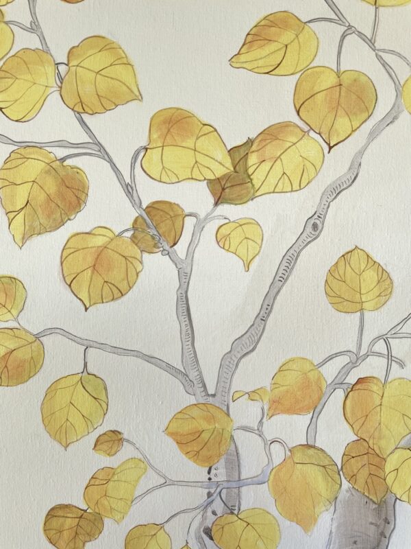 aspen-leaves-painting-by-Allison-Cosmos