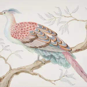 A-Pheasant-Experience-Chinoiserie-bird-painting-by-Allison-Cosmos