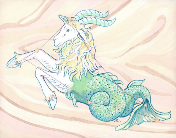 capricorn-astrology-art-horoscope-paintings-by-Allison-Cosmos