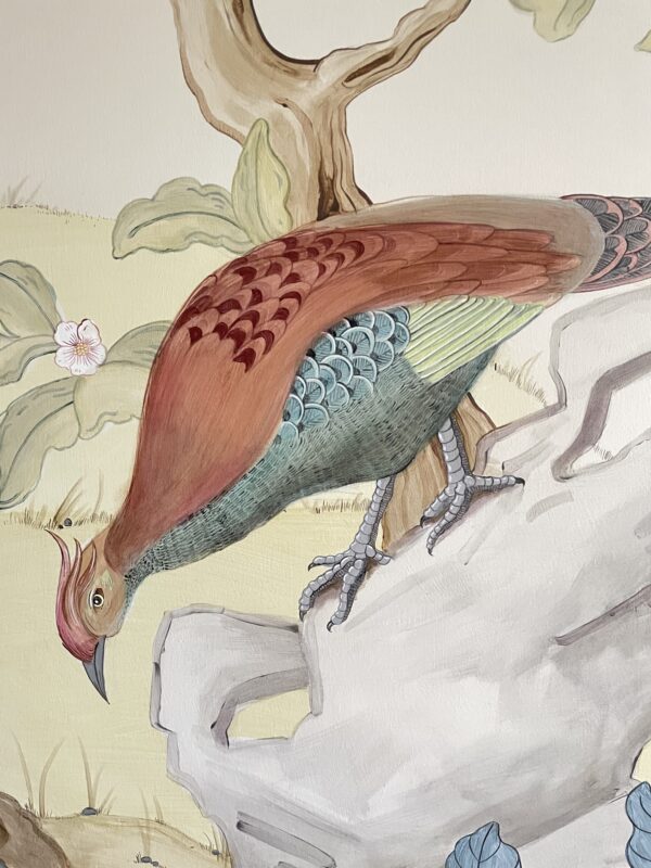pheasant-bird-art-painting-Chinoiserie-by-Allison-Cosmos