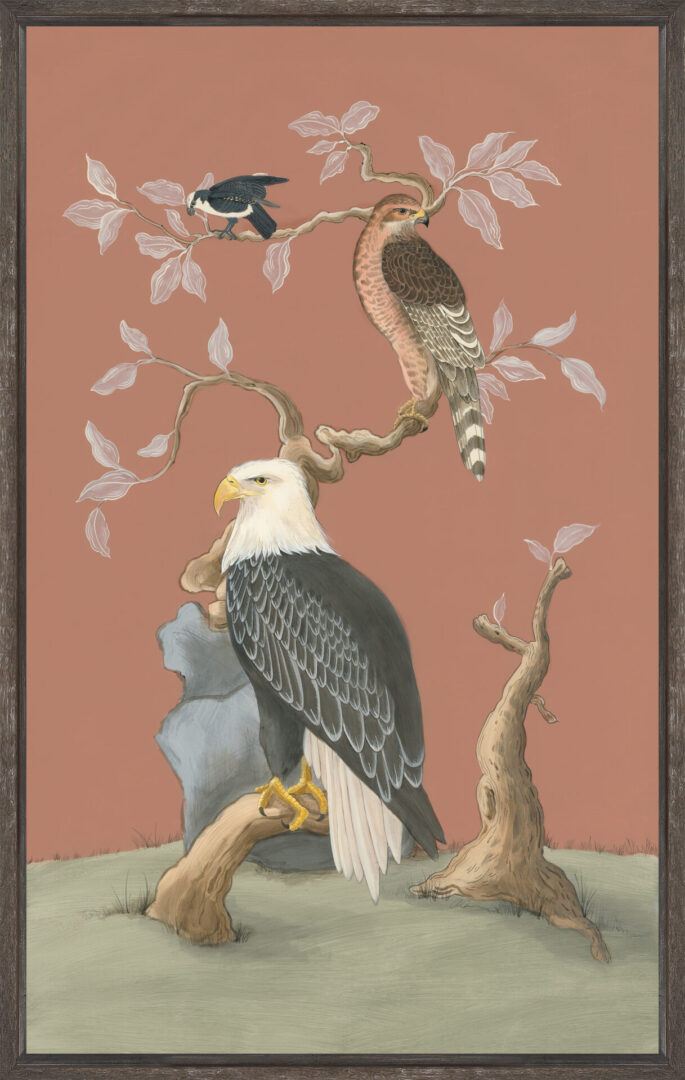 Eagle-Opportunity-American-bald-eagle-falcon-hawk-art-print-by-Allison-Cosmos
