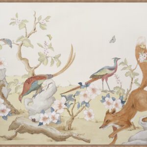 Clear-and-Pheasant-Danger-fox-hunting-scene-art-by-Allison-Cosmos