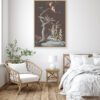 "Rite of Spring" II, Chinoiserie cedar waxwing bird print - Image 2