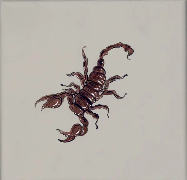 Sting-Operation-Scorpion-Scorpio-art-painting-by-Allison-Cosmos