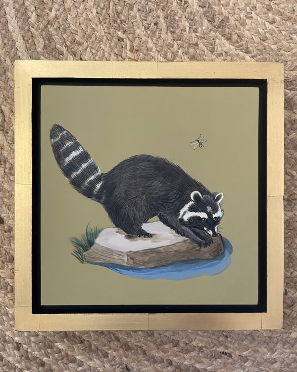 The-Great-Bandito-raccoon-art-painting-by-Allison-Cosmos