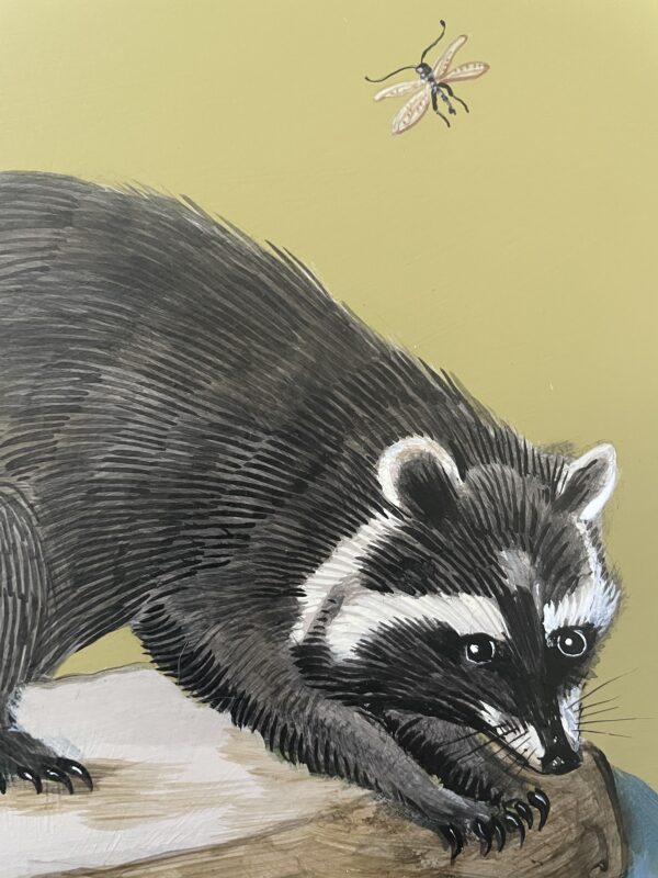 The-Great-Bandito-raccoon-art-painting-by-Allison-Cosmos