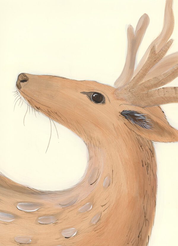 Deerly-Beloved-Deer-Fawn-Chinoiserie-by-Allison-Cosmos