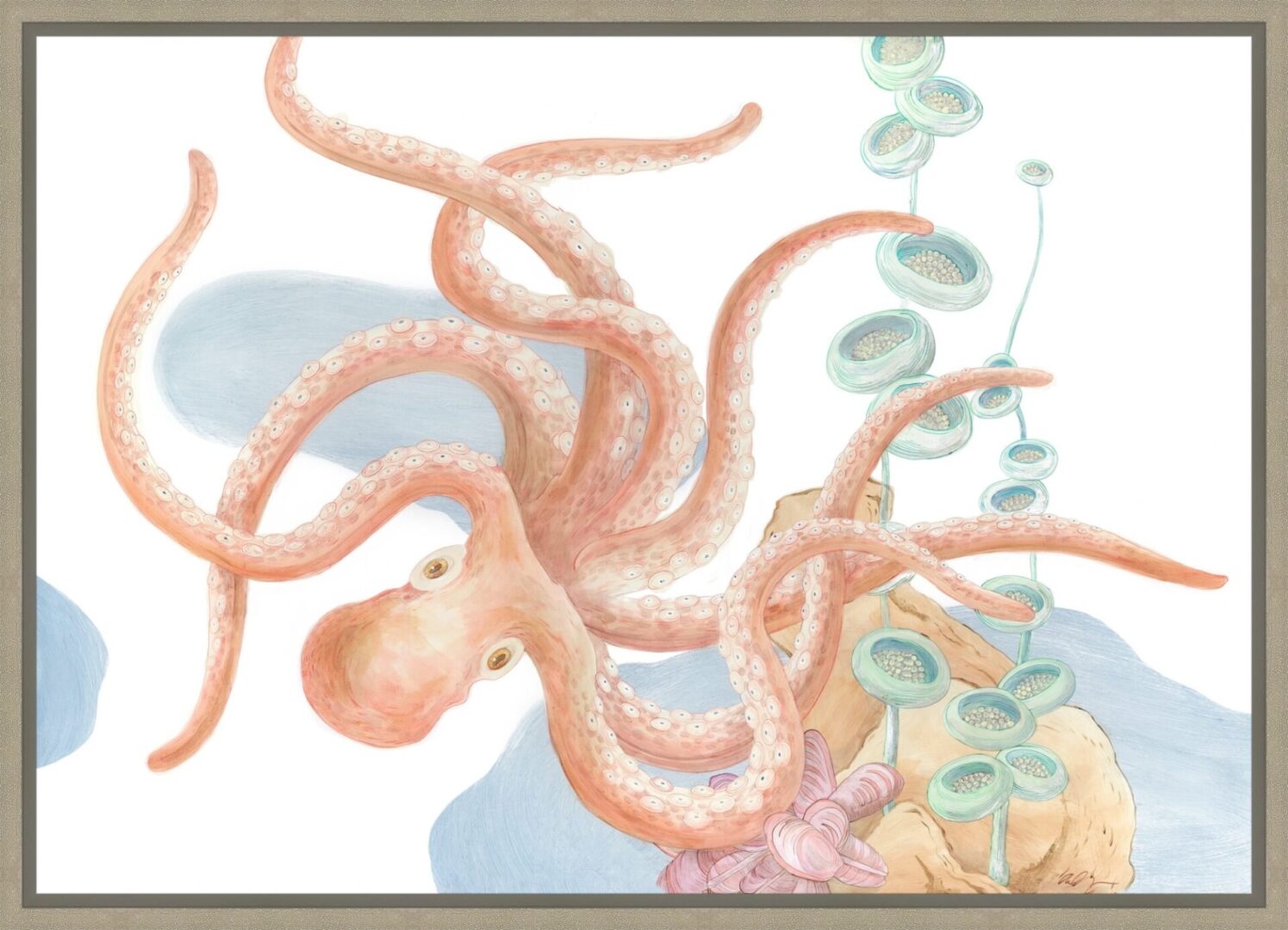 Octopus-Garden-Underwater-Coastal-Art-by-Allison-Cosmos
