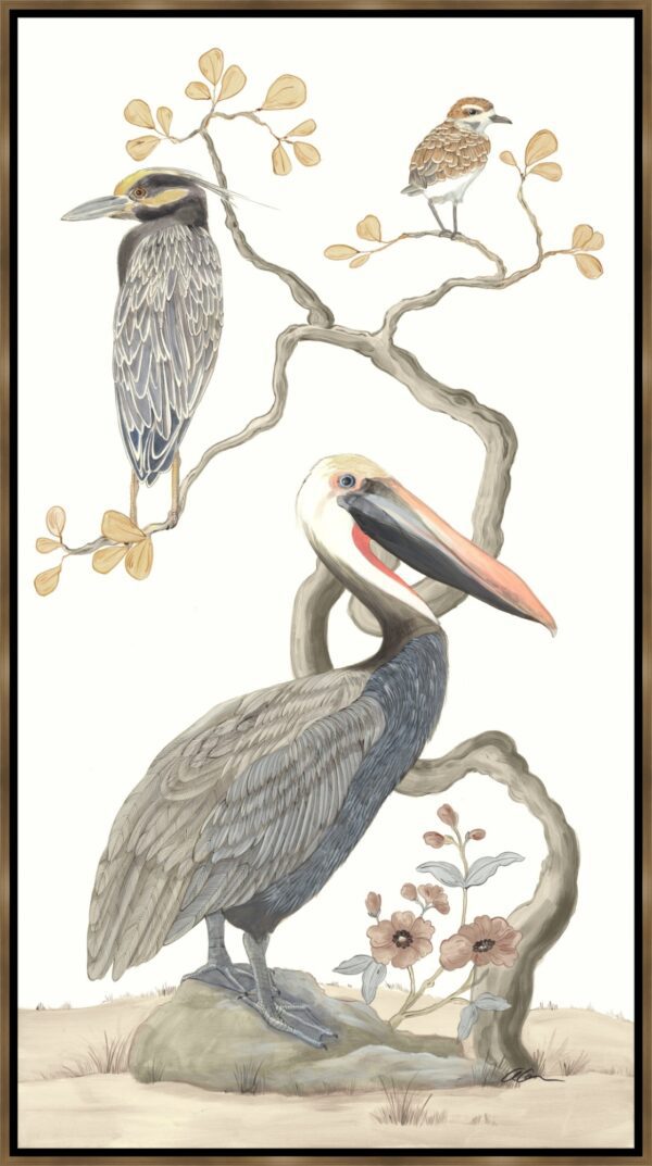 Stand-By-Me-Chinoiserie-pelican-coastal-art-by-Allison-Cosmos