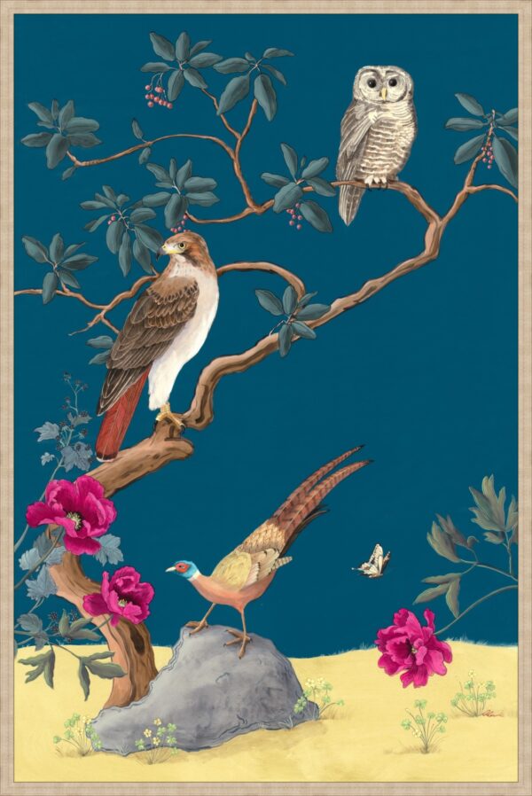 Once-Upon-A-Forest-peonies-forest-chinoiserie-art-print-by-Allison-Cosmos
