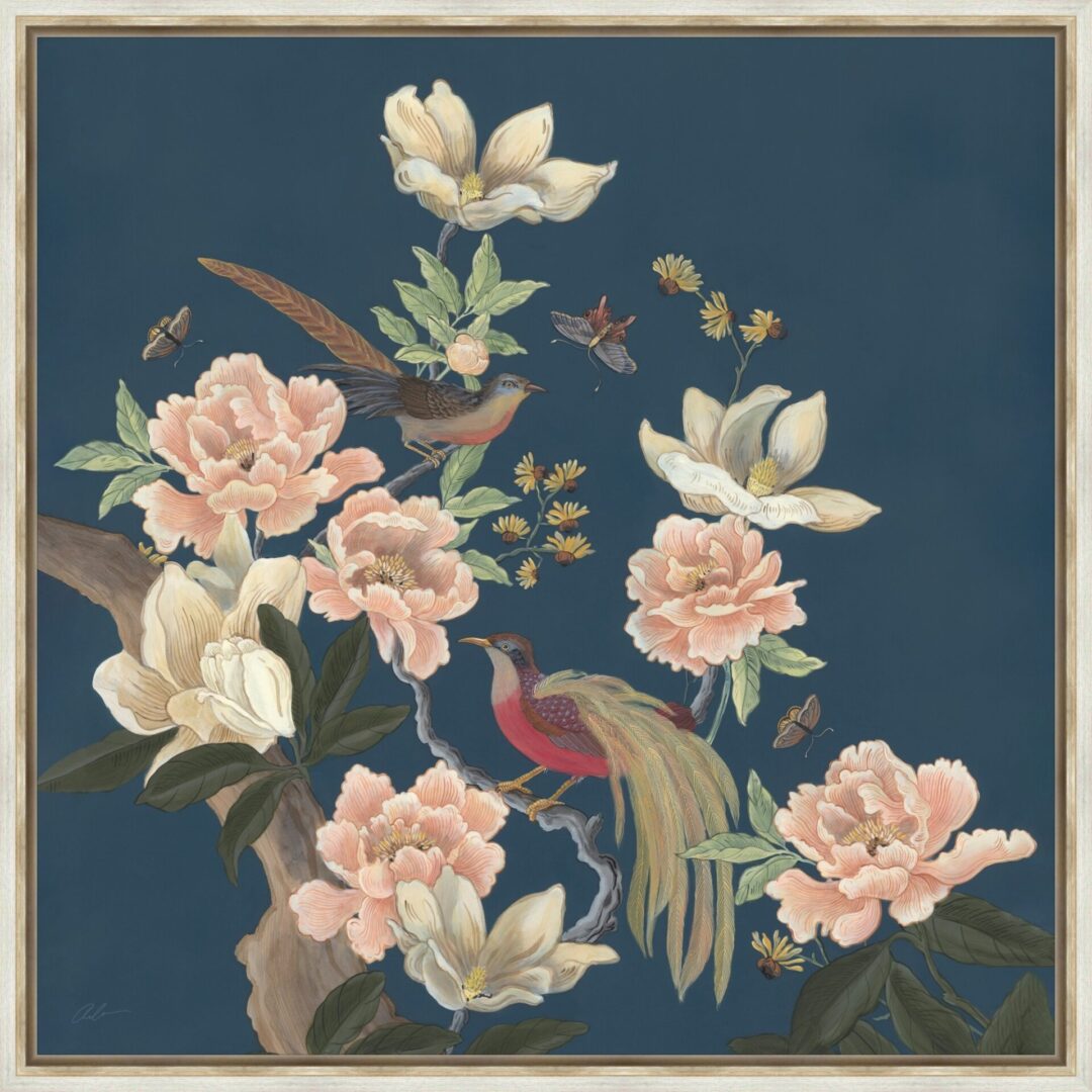 Mourning-Has-Broken-peonies-magnolias-chinoiserie-art-print-by-Allison-Cosmos