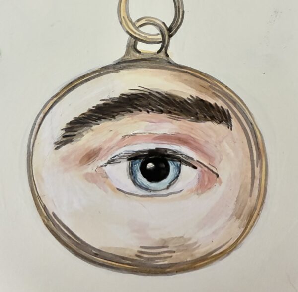 "Lost and Found" vintage antique curiosities collectibles painting - Image 8