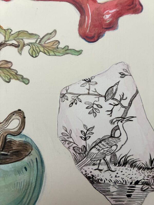 "Oh For Keepsake" collectibles, curiosities, vintage art painting - Image 4