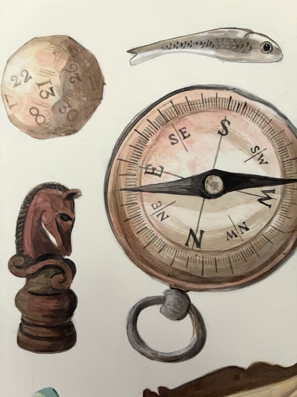 "Guilty Treasure" curiosities collectibles art painting - Image 5