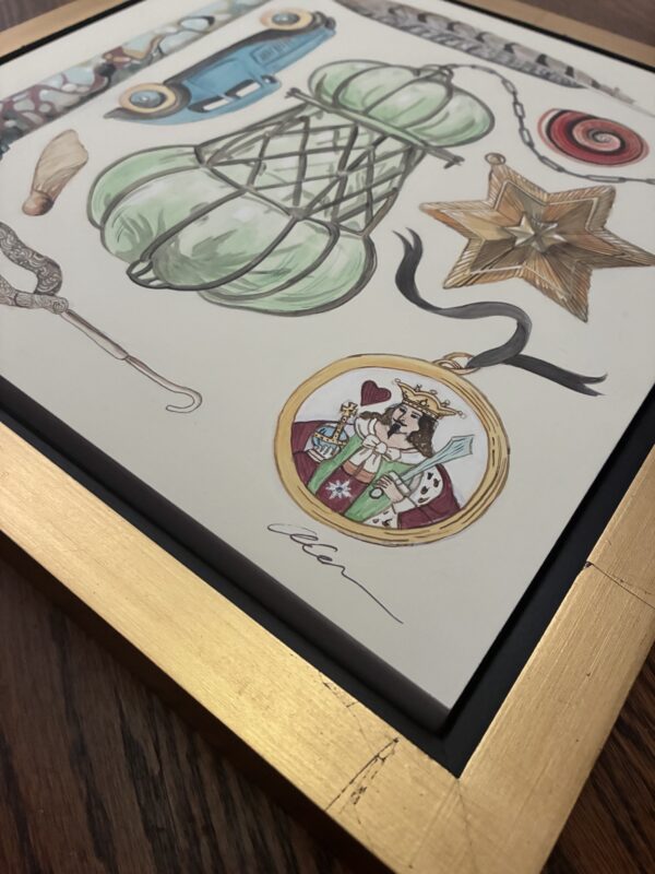 "It's All Antique To Me" treasures art painting - Image 8