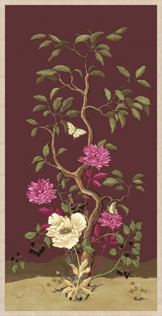 Garden-Of-Verses-Chinoiserie-panel-dahlias-peonies-by-Allison-Cosmos