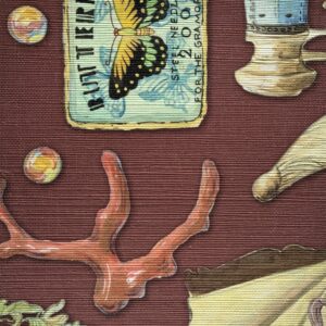 “Oh For Keepsake” curiosities collectibles  grasscloth chianti-sample