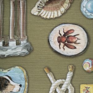 hazel-grasscloth-collectibles-curiosities-wallpaper-by-Allison-Cosmos