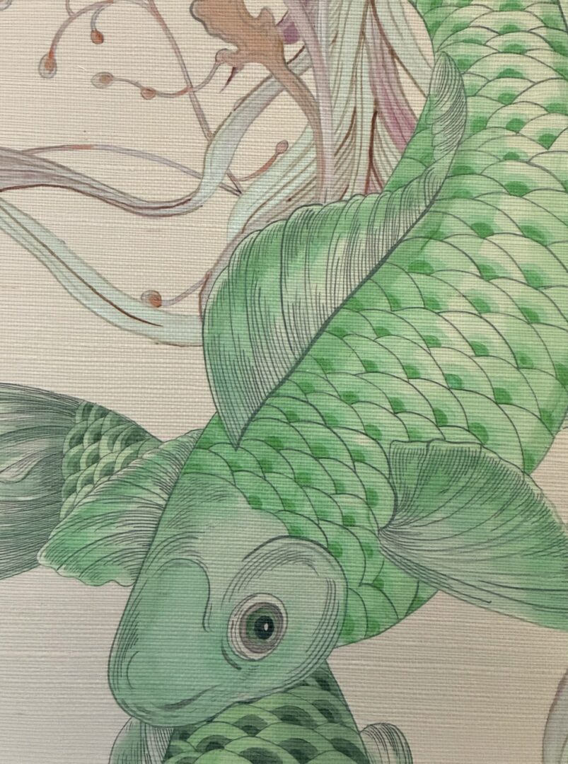 Big-Wish-Small-Pond-pool-Chinoiserie-Wallpaper-koi-fish-by-Allison-Cosmos