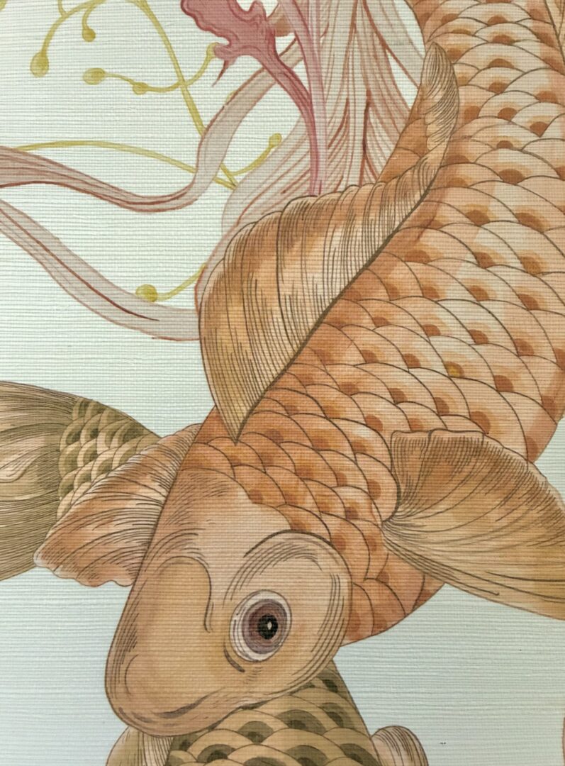 Big-Wish-Small-Pond-pool-Chinoiserie-Wallpaper-koi-fish-by-Allison-Cosmos
