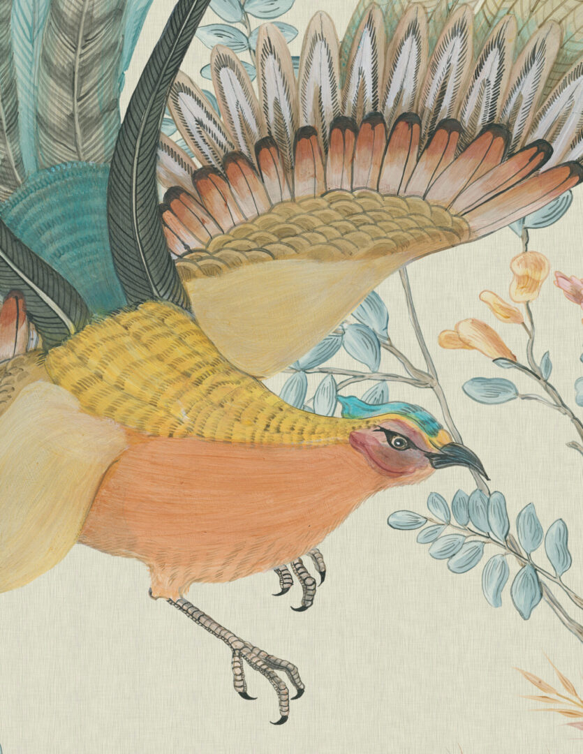 Pheasant-wallpaper-quail-Chinoiserie-by-Allison-Cosmos